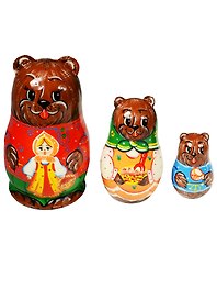 Матрешка 3 предм. "Узор", арт. С-4 (596)