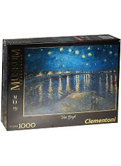 Пазл Clementoni Museum 1000 эл. 69*50см. Ван Гог Звёздная ночь над Роной