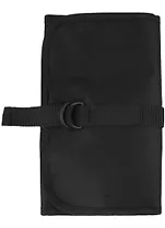 Пенал-скрутка 48х26см в разворот,  для карандашей и кистей, на 22 предмета, ткань, регулируемая застежка, черный.