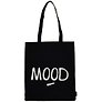 Сумка-шоппер Mood (черная,-бежевая) текстиль 40см.*32см.