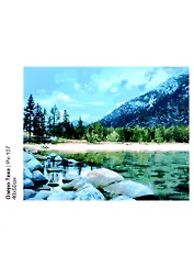 Картина по номера на холсте ТМ LORI "Озеро Тахо" 40х50см