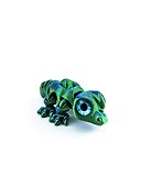 Фигурка 3D с кнопкой Крокодил Кроки (пластик) (10х6) (09001999) - 0