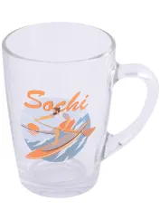 Кружка Сочи SUP -серфинг (стекло)(320мл)
