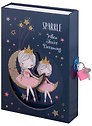 Записная книжка А6+ 50л "Принцесса на месяце" в коробке с замочком, ассорти