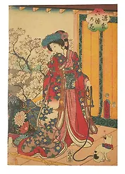 Блокнот А6+ 18л нелин. "Белые лепестки подобны снегу", скоба