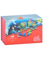 Пазл 45 деревянный Такса, DAVICI