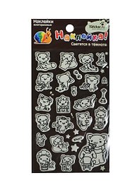 Наклейка декоративная светящаяся 2 Кошки 2 (95х185) (Наклей-ка) (упаковка)