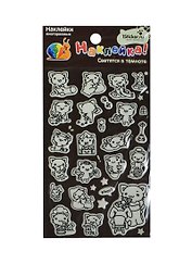 Наклейка декоративная светящаяся 2 Кошки 2 (95х185) (Наклей-ка) (упаковка)