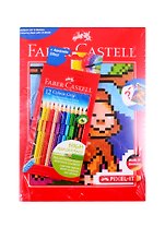 Карандаши цветные Faber-Castell, Grip, 12 цветов с раскраской