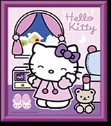 Набор для творчества, Shipper Arts&Crafts Создание картин "Hello Kitty в спальне", 20х25 см