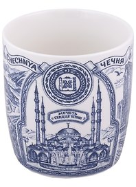 Кружка Чечня фарф. рис.син.