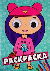Раскраска с глазками. Девочка