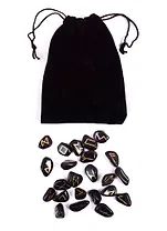 Скандинавские руны из черного обсидиана