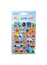 Наклейка декоративная фетровая 1 Транспорт 2 (100х190) (Наклей-ка) (упаковка)