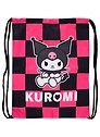 Мешок для сменной обуви «Kuromi» клетка, 36X47см