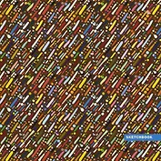 Тетрадь, 80 листов, 195х195, нелин. (Скетчбук), Эксмо, Серия Яркие краски, тв.обл., мат.лам., евроспираль