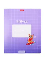 Тетрадь в клетку Hatber, "Забавный корги", 12 листов, в ассортименте