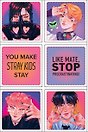 Stray Kids. Набор 3D стикеров (6 штук)