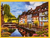 Алмазная мозаика ТМ Рыжий Кот (класс.) 40х50см (27цв) Дом у воды AC4052