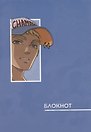 Записная книжка А6 40л "Аниме. Голубой" инт.переплет, диз.блок, софт-тач, офсет