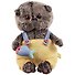 Игрушка мягкая Budi Basa, Басик BABY в меховом комбинезоне - 0