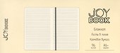 Записная книжка «Серый мрамор» А6, 96 листов в линейку, экокожа, Joy Book - 1