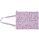 Папка для тетрадей В5 "Unicorn pattern" 21*28, ткань, ручка, подклад
