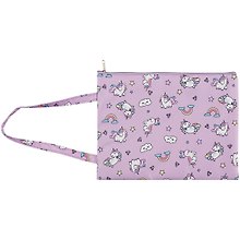 Папка для тетрадей В5 "Unicorn pattern" 21*28, ткань, ручка, подклад