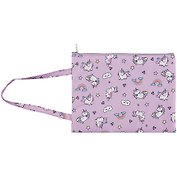 Папка для тетрадей В5 "Unicorn pattern" 21*28, ткань, ручка, подклад