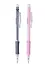 Карандаш механический 0,5мм "ЧЕРНОЕ И РОЗОВОЕ", с ластиком, НВ - 0