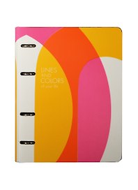 Папка-обложка для тетради со сменными блоками А5 "Life`s colors" кожзам, инд.уп., IN FOLIO