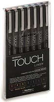 Ручки капиллярные  7цв TOUCH Liner Brush , блистер, TOUCH