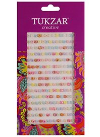 Набор для творчества, Tukzar, Наклейки-стразы акриловые многоцветные 8*16см