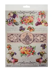 Декупажная карта Фрукты и цветы (S-098) (упаковка)