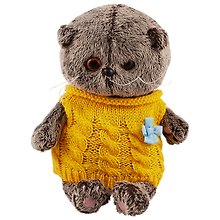 Игрушка мягкая Budi Basa, Басик BABY в жилетке 20 см BB-037