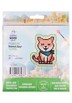 Набор для объемного творчества "Гранни Wood" Алмазная мозаика Подвеска Верный друг (Wp0396) (77х94) (упаковка)