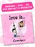 Скетчбук 195*205 32л "Love is… (розовый)" тв.переплет - 2