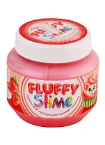 Слайм Monsters Slime, Флаффи, 250 мл, артикул FLB001, клубника