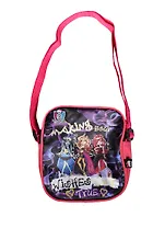 Сумка молодежная "Мonster high" 22*23*8см, сатин, ремень через плечо, Centrum