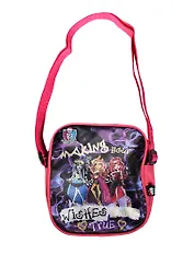 Сумка молодежная "Мonster high" 22*23*8см, сатин, ремень через плечо, Centrum