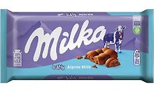 Шоколадная плитка Milka Вubblу Milk (Милка Бабл Альпин Милк), 90г