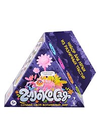 Абстрактный конструктор "Глюкосад". Набор для лепки из различных текстур. Средний фиолетовый набор