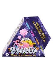 Абстрактный конструктор "Глюкосад". Набор для лепки из различных текстур. Средний фиолетовый набор
