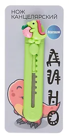 Нож канцелярский 9мм "Дино" пласт. корпус, инд. уп. Centrum