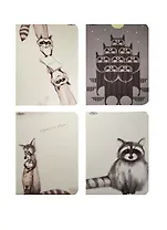 Тетрадь в клетку Marker Arte, "Еноты", А4, 60 листов, в ассортименте