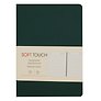 Ежедневник недатированный «Soft Touch» А6+, зелёная тайга, 136 листов, экокожа, Listoff
