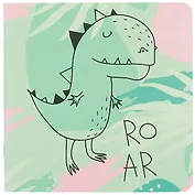 Записная книжка "Fyr-Fyr. Динозавр", 40 листов, 17 х 17 см