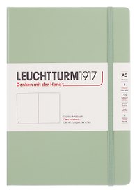 Книга для записей A5 125л нелин. "Classic" тв.обл., цвет шалфей, Leuchtturm1917