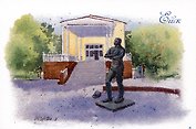 Открытка Краснодарский Ейск Музей Поддубного