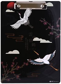 Планшет «Журавли», А4, пластик, в ассортименте